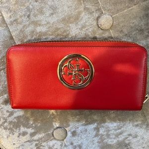Red guess wallet
